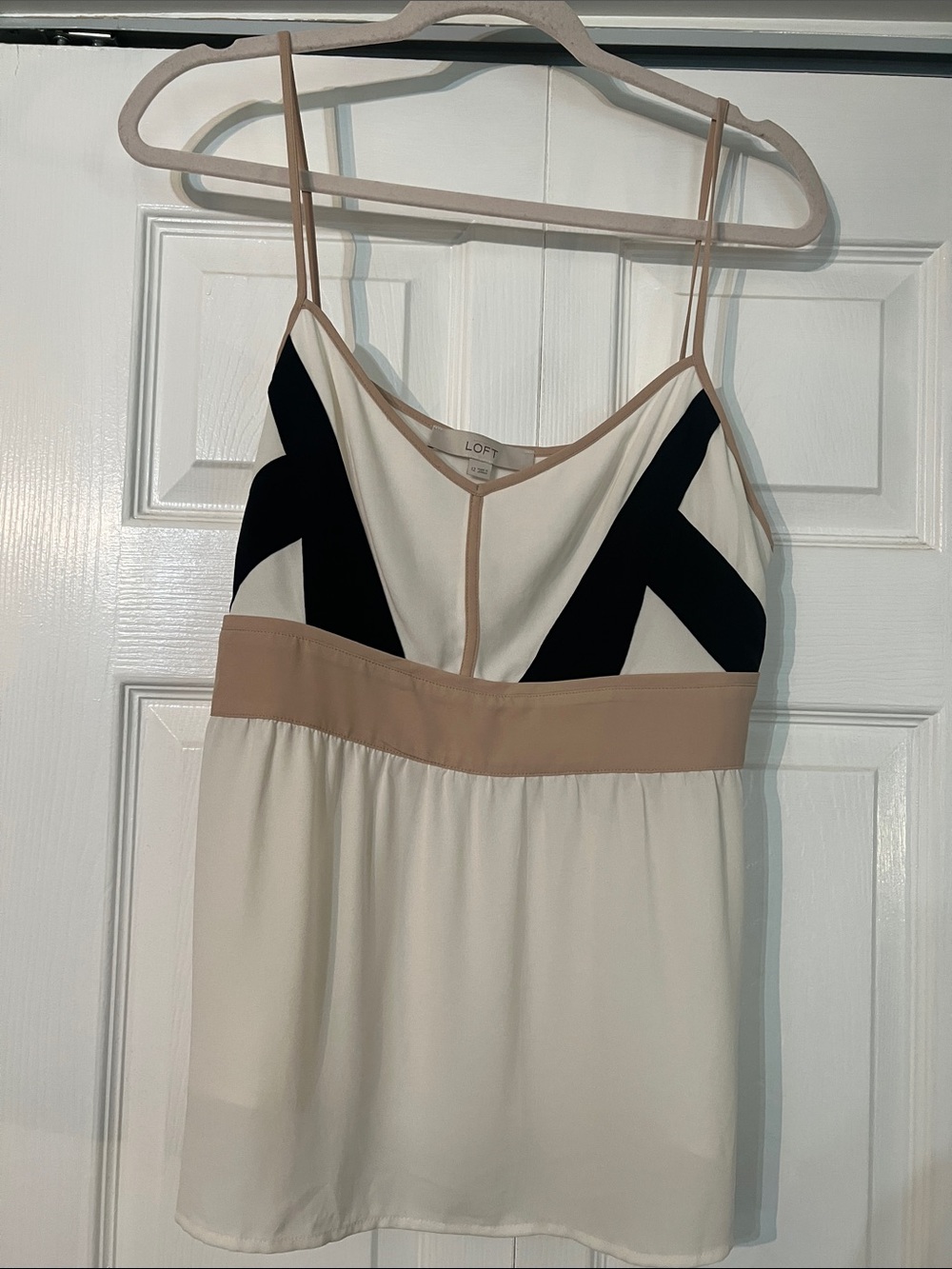 Loft Neutral Color-block Camisole Top